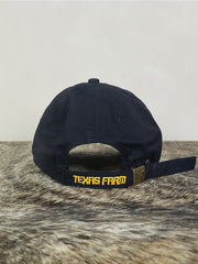 Boné Country Texas Farm Original Dad Hat Aba Curva Preto