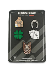 Broche Botão Para Chapéu Texas Farm Metalizado Boné Tx Agro