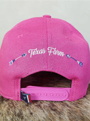 Boné Country Texas Farm Feminino Original Rosa Pena