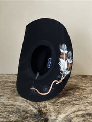 Chapéu Country Pralana Arena New Aba 11 Preto Personalizado