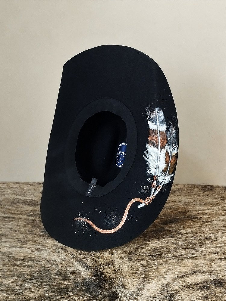 Chapéu Country Pralana Arena New Aba 11 Preto Personalizado