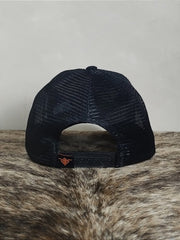 Boné Country Telinha Aba Curva Texanos Texas Trucker Laranja