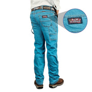Calça Jeans De Trabalho Masculina Carpinteira Reforçada Boiadeiro