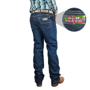 Calça Jeans Tradicional Lisa Farm Homem Com Lycra Os Boiadeiros