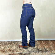 Calça Country Feminina Carpinteira Rodeio Boiadeira Texana
