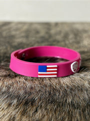 Pulseira Country Silicone Ariat Rosa Texana Farm Western Top
