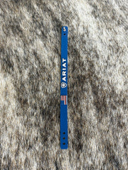 Pulseira Country Silicone Ariat Farm Azul Premium Estilosa