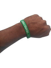 Pulseira Country Texas Farm Silicone Original Verde Claro