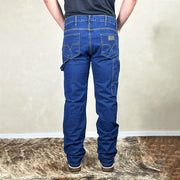 Calça Jeans Estilo Country Masculina Larga Rodeio Pura Raça