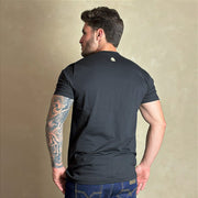 Camiseta Masculina Country Preta Estampa Algodão Paint Horse