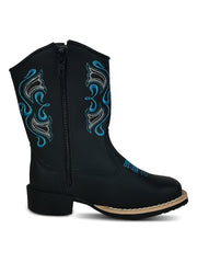 Botas Country Infantil Estilo Texano em Couro Jolimar