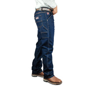 Calça Jeans De Trabalho Masculina Carpinteira Reforçada Boiadeiro