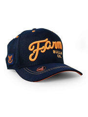 Boné Country Fechado Bordado Aba Curva Cowboy Texano Bull