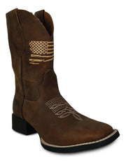 Bota Texana Masculina Couro Cano Longo Rodeio Country Agro