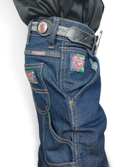 Calça Country Infantil Carpinteira Masculino Menino Cowboy