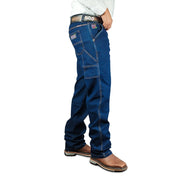 Calça Jeans De Trabalho Masculina Carpinteira Reforçada Boiadeiro