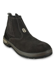Botina Bico Redondo Couro Coutry Cowboy Agro New Holland