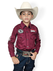 Camisão Country Infantil Vaquejada Rodeio Peão Cowboy 120x