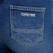Calça Jeans Feminina Texas Farm Bordada Tradicional Flare