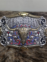 Fivela Cowboy Country Long Horn Master Dourada Original