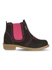 Bota Botina Infantil Rodeio Cowboy Couro Cano Curto Agro Top