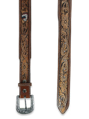 Cinto Country Americado Texano Western Preto Marrom Caveira