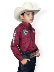 Camisão Country Infantil Vaquejada Rodeio Peão Cowboy 120x