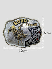 Fivela Country Master Dourada Prata Western Bull Rider Agro
