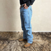 Calça Country Jeans Masculina Cowboy Rodeio Texana Grossa