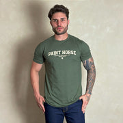 Camiseta Masculina Country Verde Original Agro Paint Horse