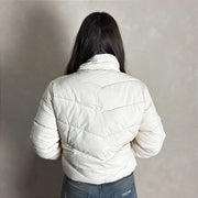 Jaqueta Feminina Puffer Blusa Frio Inverno Bobojaco Branco
