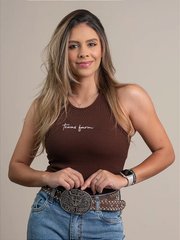 Camiseta Regata Texas Farm Original Canelada Country Tx