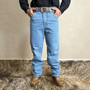Calça Country Jeans Masculina Cowboy Rodeio Texana Grossa