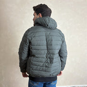 Jaqueta Casaco Masculino Blusa Puffer Inverno Zíper Verde