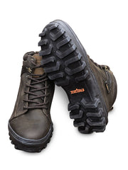Tenis Masculino Coturno Militar Zebu Couro Country Trilha