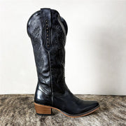 Bota Feminina Bico Fino Cano Longo Country Montaria Western