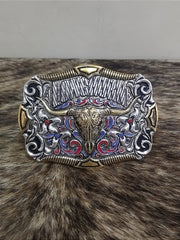 Fivela Cowboy Country Long Horn Master Dourada Original
