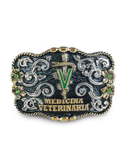Fivela Country Feminina Boiadeira Medicina Veterinaria Agro