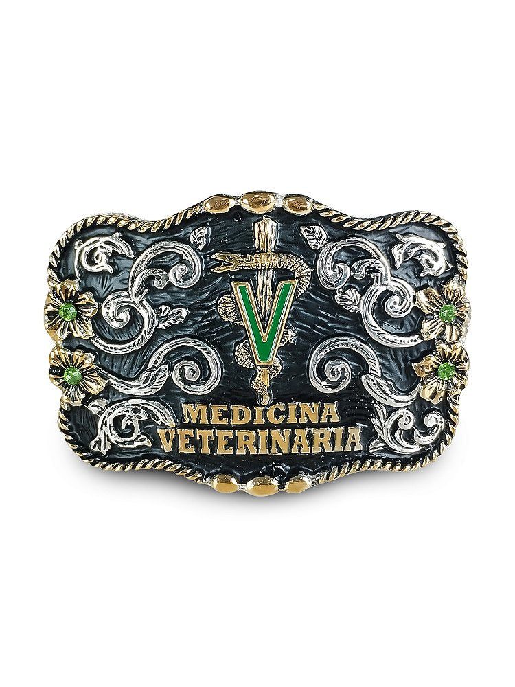 Fivela Country Feminina Boiadeira Medicina Veterinaria Agro