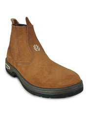 Botina Bico Redondo Couro Coutry Cowboy Agro New Holland