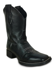 Bota Texana Masculina Couro Cano Longo Rodeio Country Agro