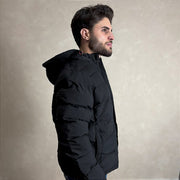 Jaqueta De Frio Intenso Casaco Forrado Estiloso Puffer Preto