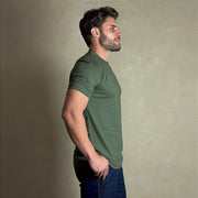 Camiseta Masculina Country Verde Manga Curta Paint Horse