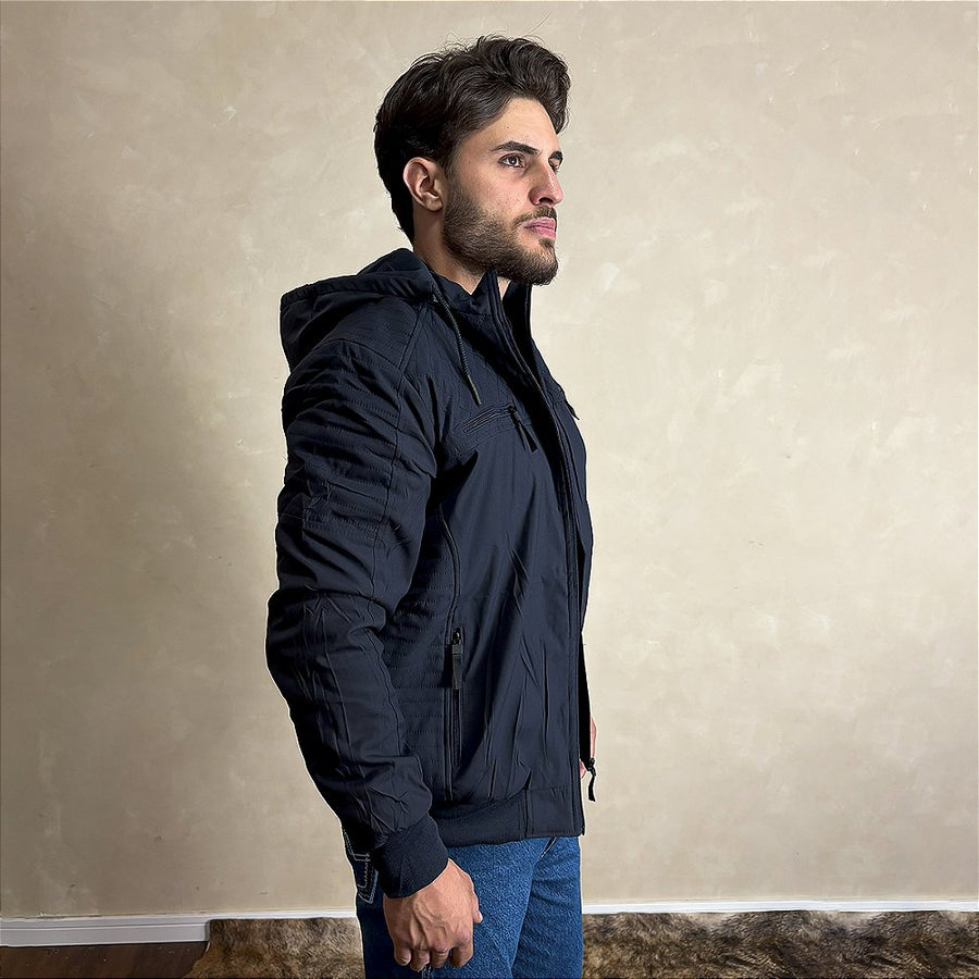 Jaqueta Bobojaco Masculina Forrada Estilosa Casaco Longo