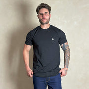 Camiseta Masculina Country Preta Manga Curta Paint Horse