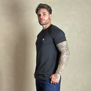 Camiseta Masculina Country Preta Manga Curta Paint Horse