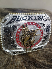 Fivela Cowboy Country Bull Rider Master Cromada Rodeio