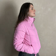 Jaqueta Feminina Puffer Blusa Frio Inverno Bobojaco Rosa