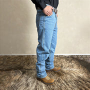 Calça Jeans Masculina Country 100% Algodão Barra Larga Agro
