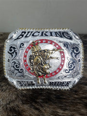 Fivela Cromada Bucking Bull Rider Master Country Cowboy